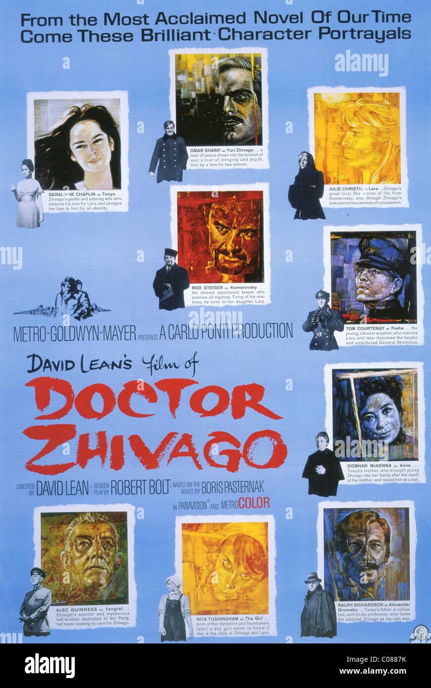 DOCTOR ZHIVAGO  Poster for 1965 MGM film directed by David Lean Stock Photo