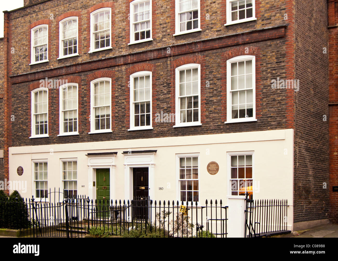 Houses with English Heritage Plaque in Ebury Street, Chelsea, London