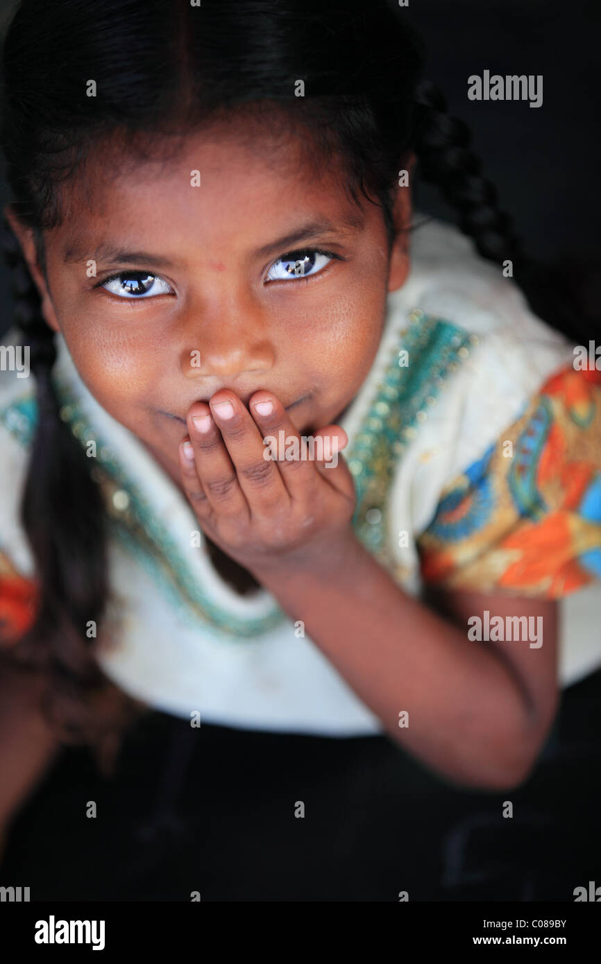 girl at school Andhra Pradesh South India Stock Photo - Alamy