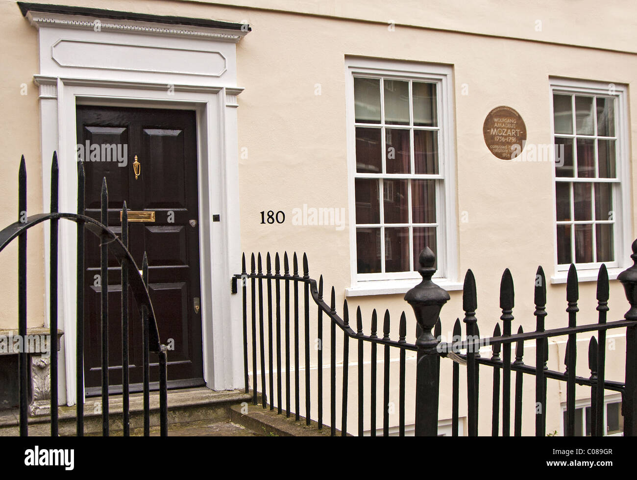 Houses with English Heritage Plaque in Ebury Street, Chelsea, London