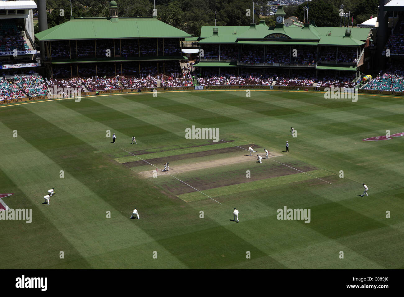 The Sydney Cricket Ground showing the Members and Ladies stands during