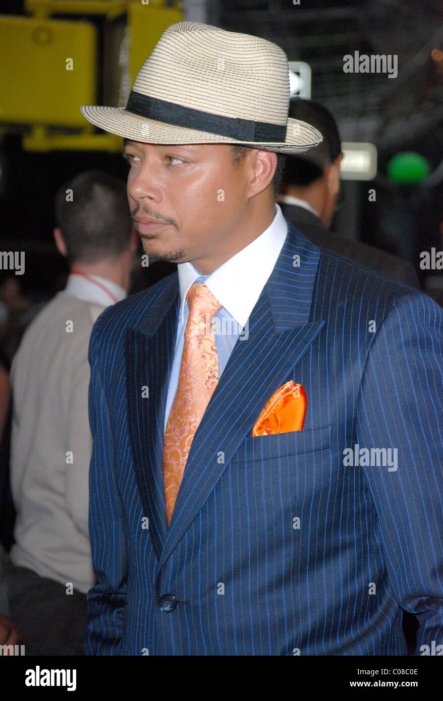 Terrance Howard attends the premiere of The Brave One at the Time