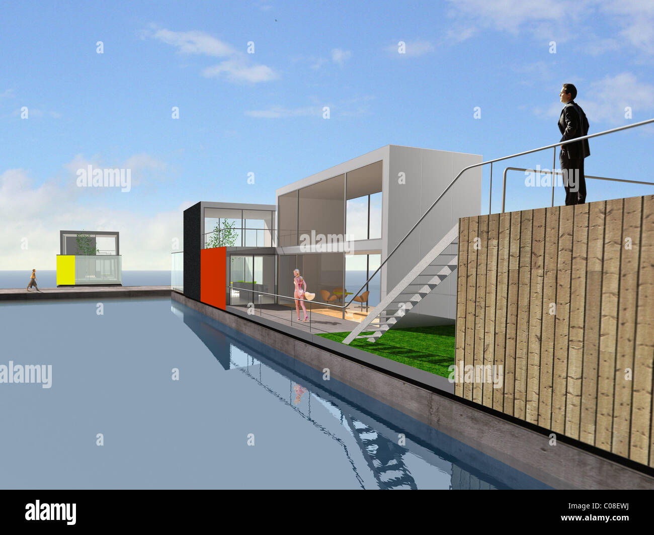 Construimos una casa flotante en el río Potomac, image size:1300x1064