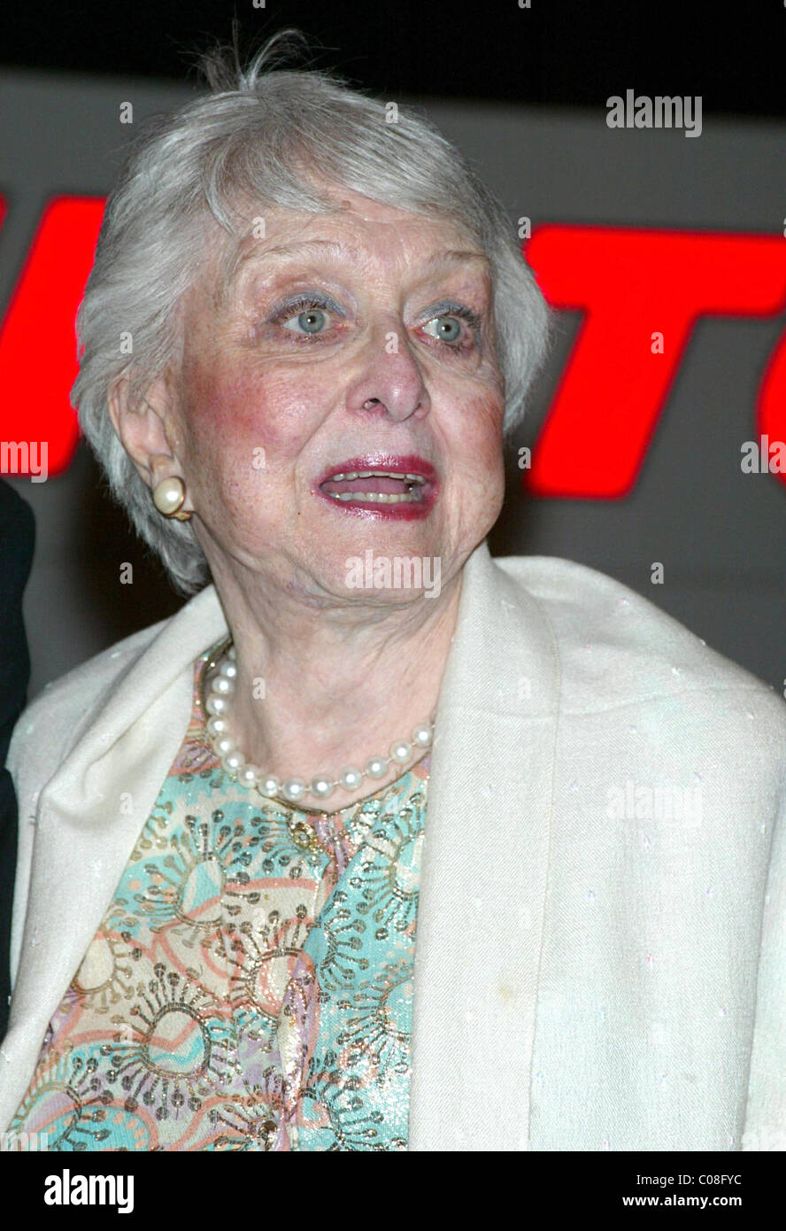 Celeste Holm Opening night of the new Broadway play 'Mauritius' at the Biltmore Theatre - Arrivals New York City, USA - Stock Photo