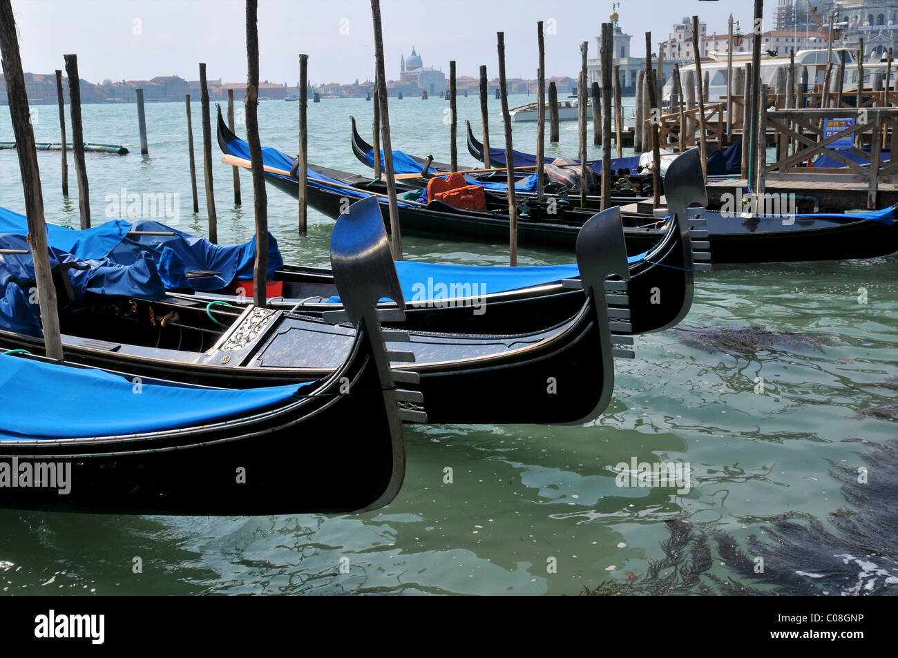 Waterways and canals in Venice with gondolas Stock Photo - Alamy