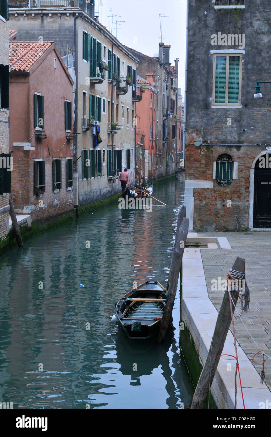 Waterways and canals in Venice with gondolas Stock Photo - Alamy