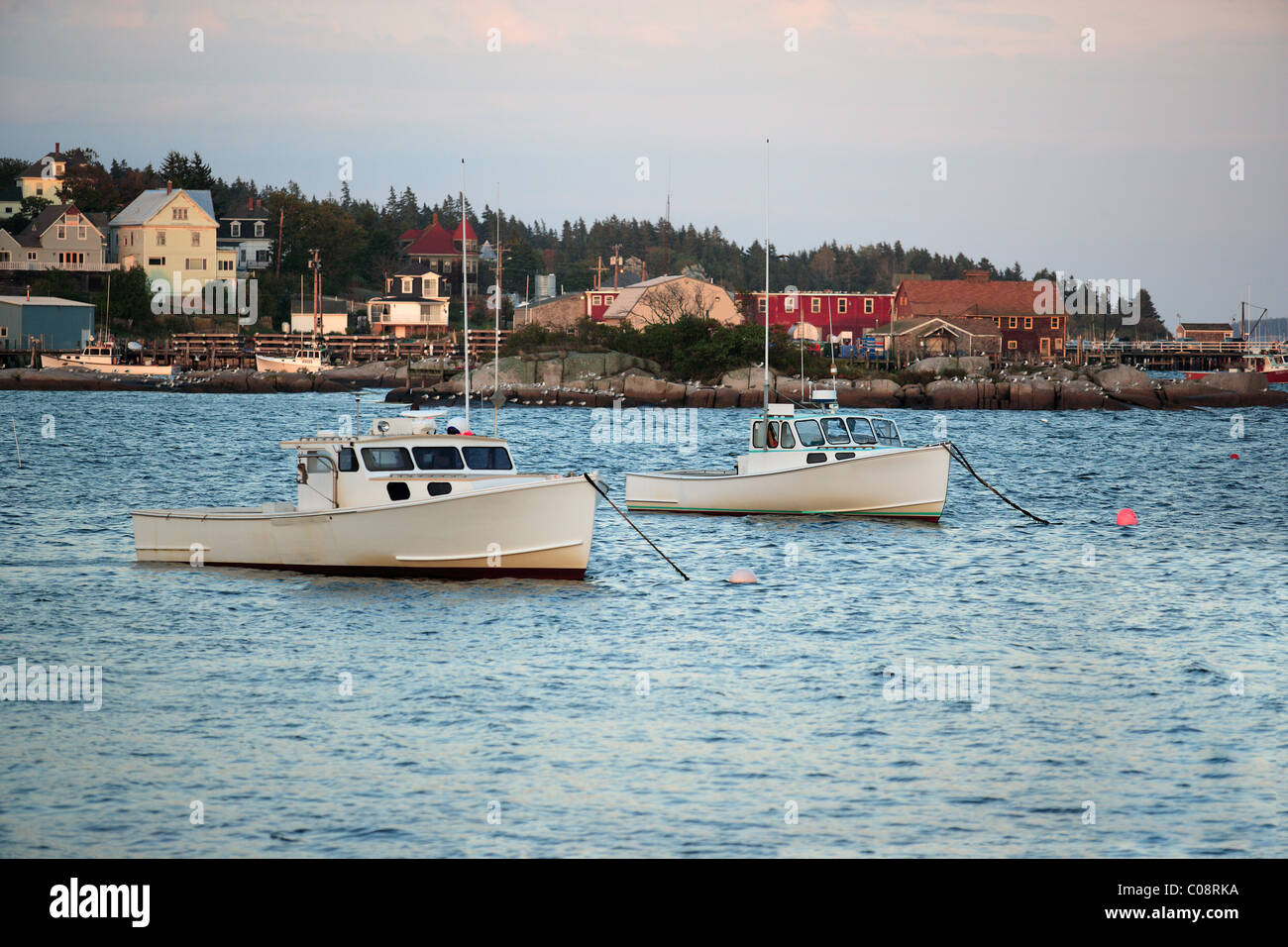 Stonington Harbor on Deer Isle Maine Stock Photo Alamy