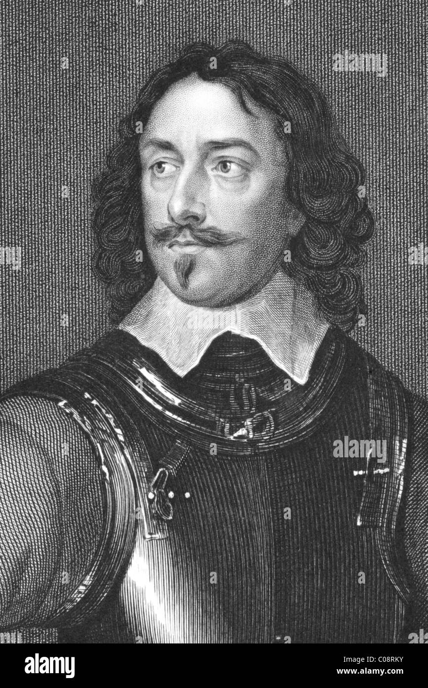 Robert Devereux, 3rd Earl of Essex (1591-1646) on engraving from the 1800s. English Parliamentarian and soldier. Stock Photo