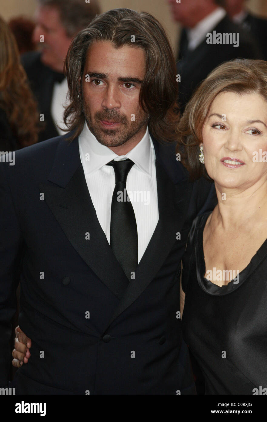 Colin Farrell and mother Rita Farrell The 80th Annual Academy Awards