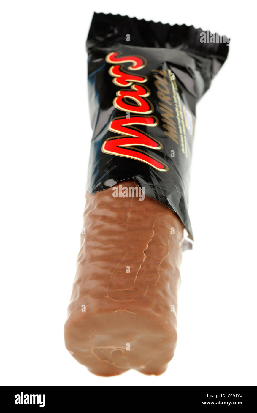 Unwrapped Mcvities Mars Mini roll Stock Photo