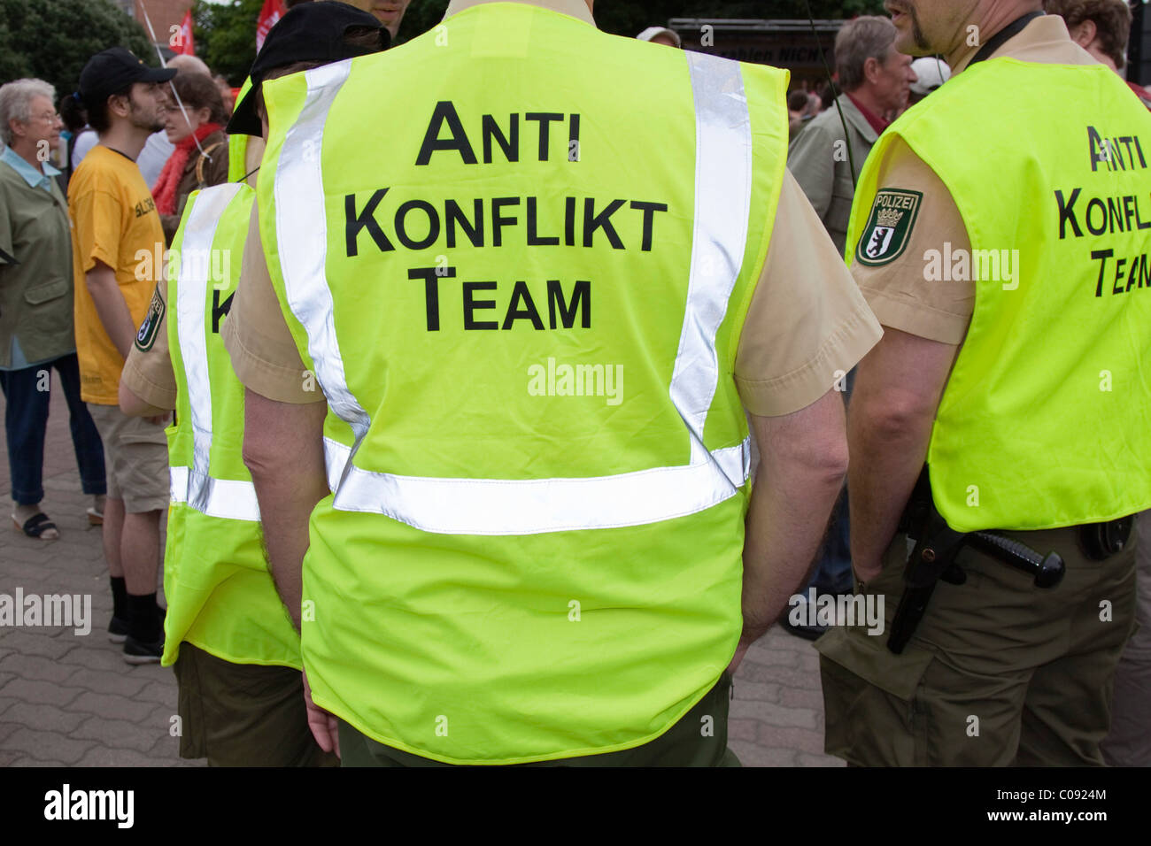 Anti-conflict team of the Berlin police, Berlin, Germany, Europe Stock Photo