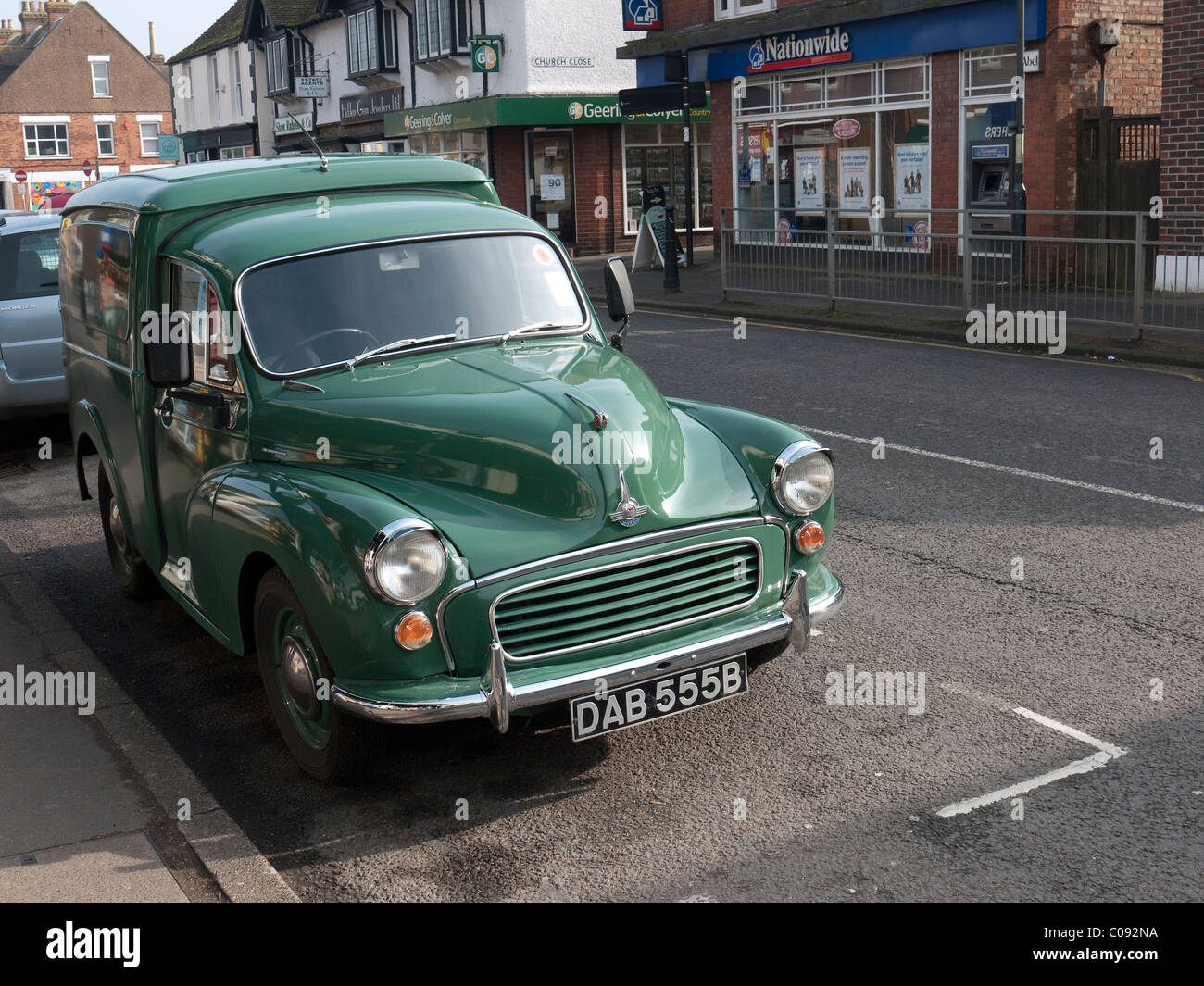morris minor van green