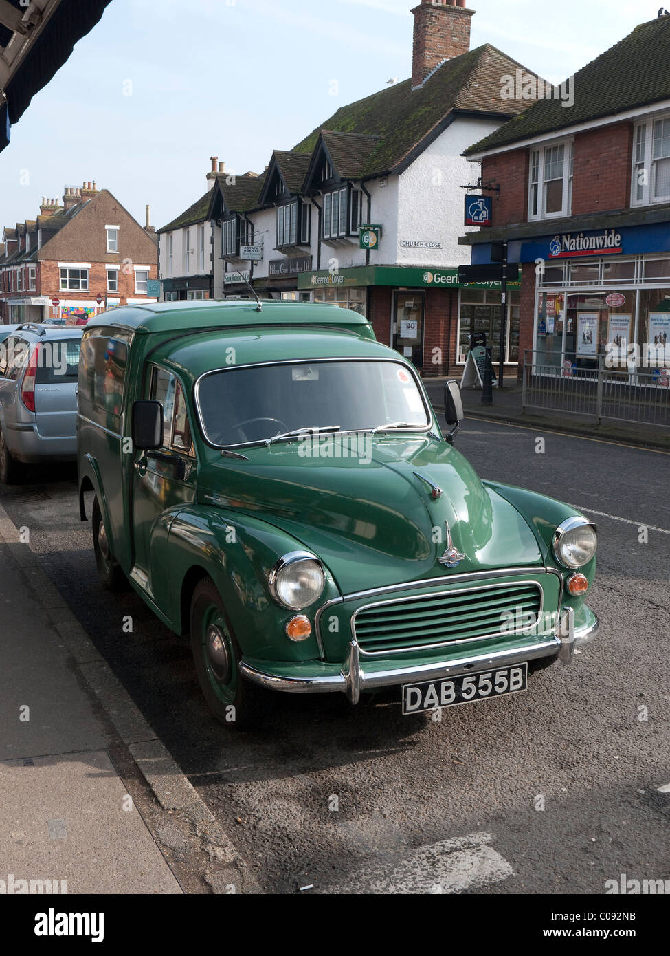morris minor van green