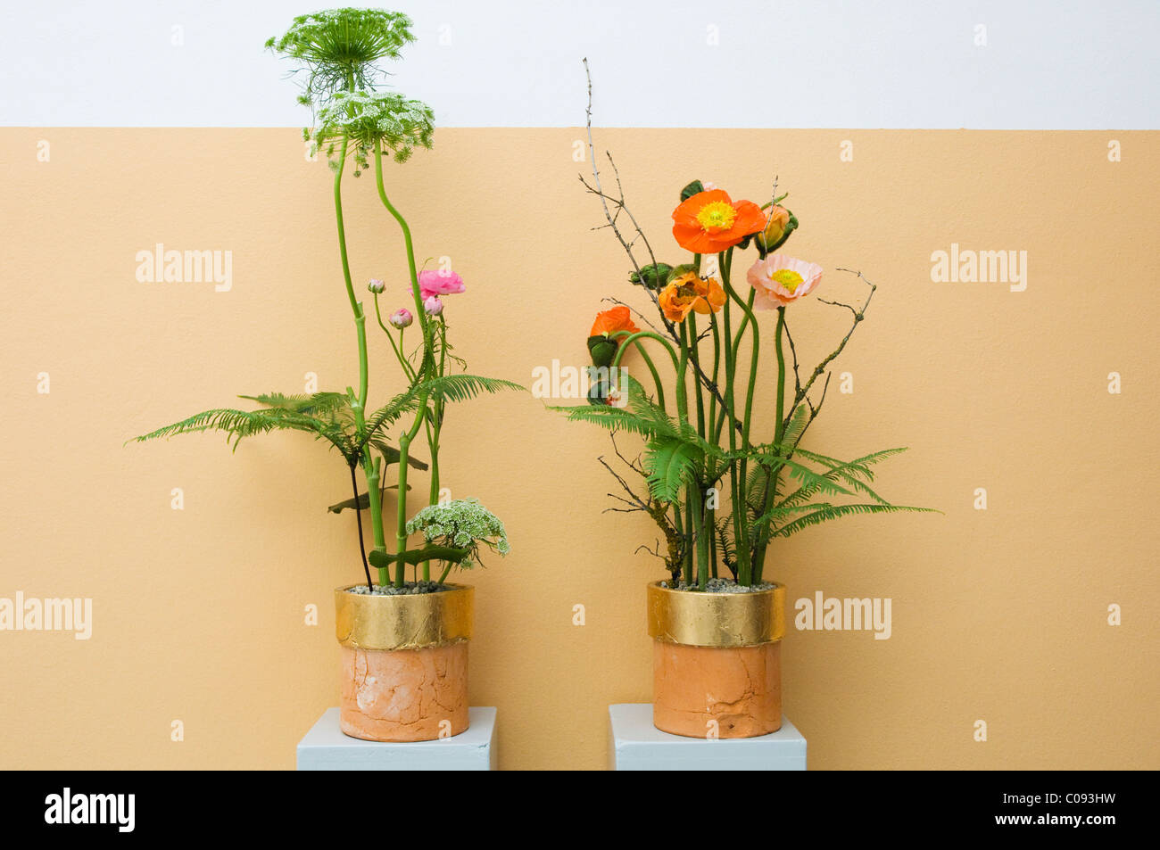 Ikebana flower arrangement Stock Photo Alamy