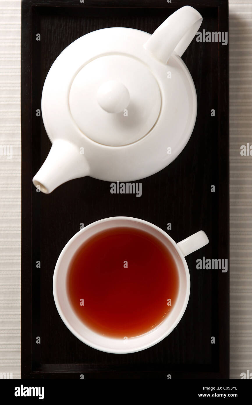 Teapot and tea cup Stock Photo Alamy