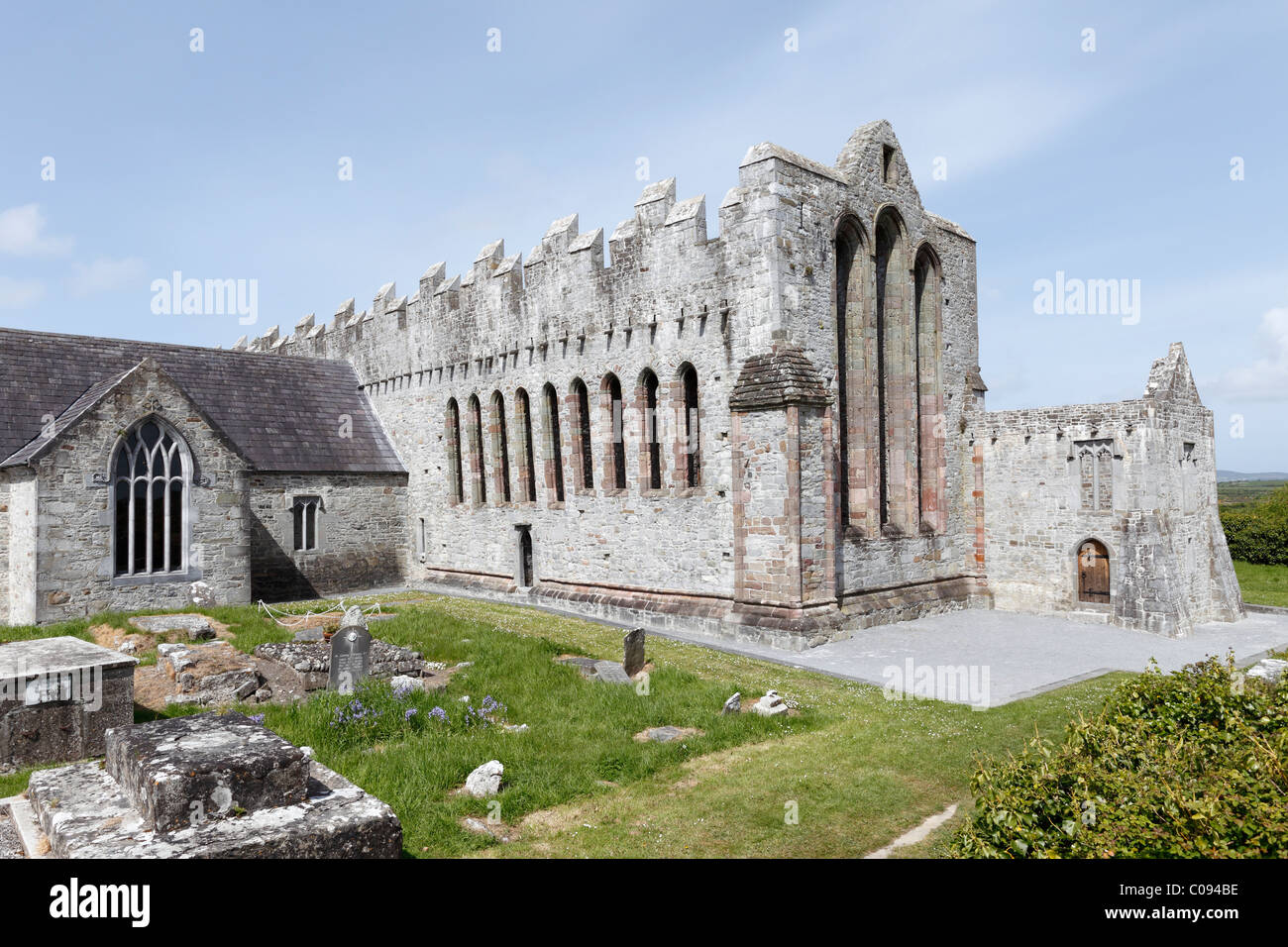 Ardfert Cathedral, County Kerry, Ireland, British Isles, Europe Stock Photo