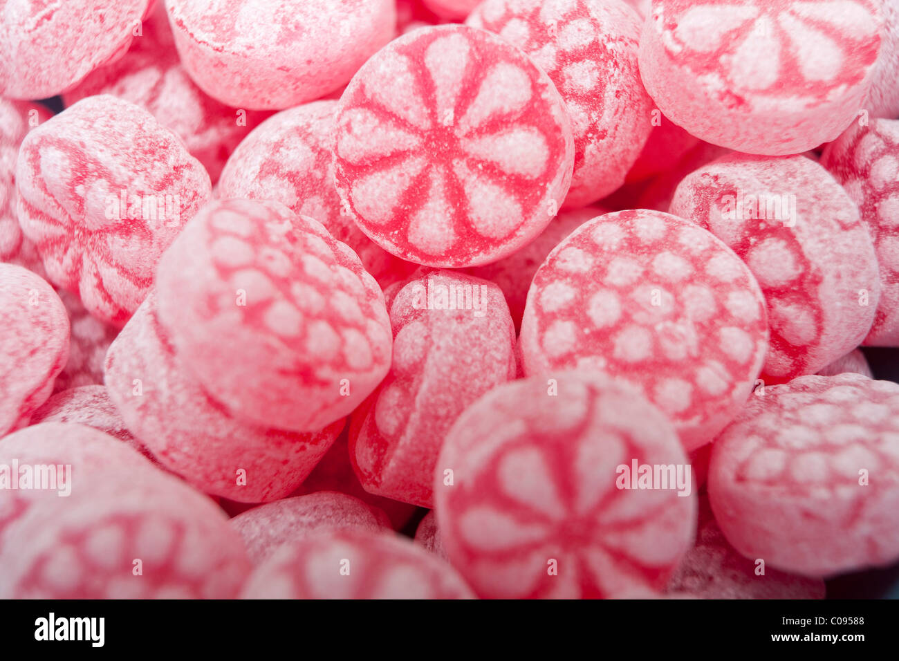 Raspberry candy, macro Stock Photo Alamy