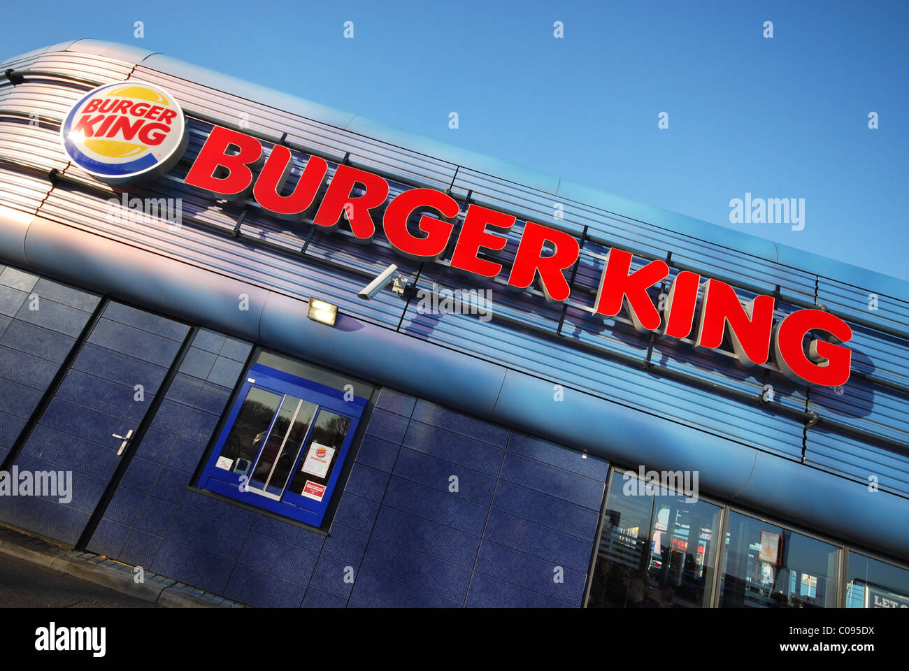 Burger King hamburger restaurant Stock Photo