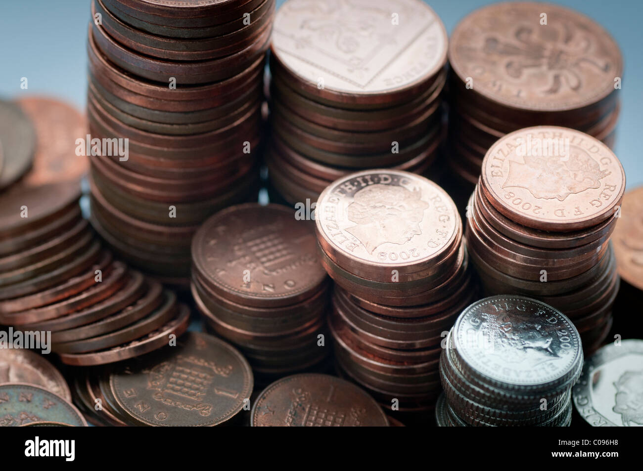 lots of copper coloured coins collected together Stock Photo - Alamy