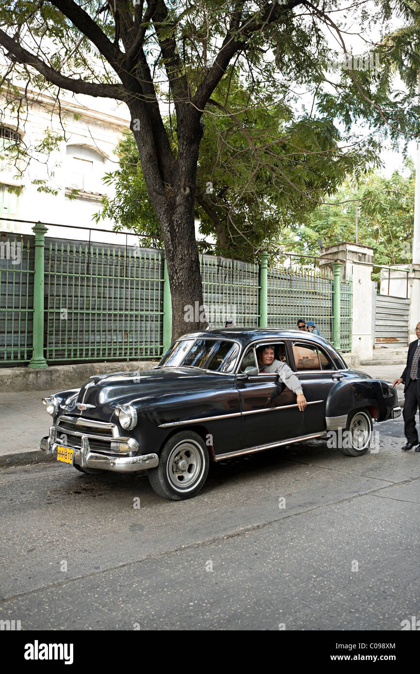 An old American 1950s automobile  in Havana  Cuba Stock Photo