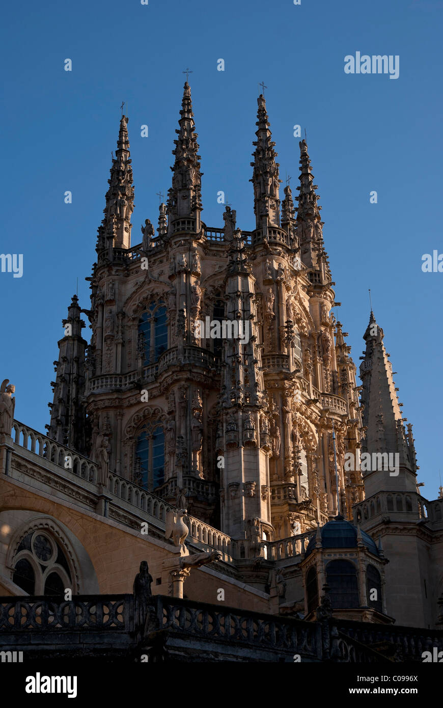 Cathedral of Burgos jewel of the spanish gothic architecture Stock Photo