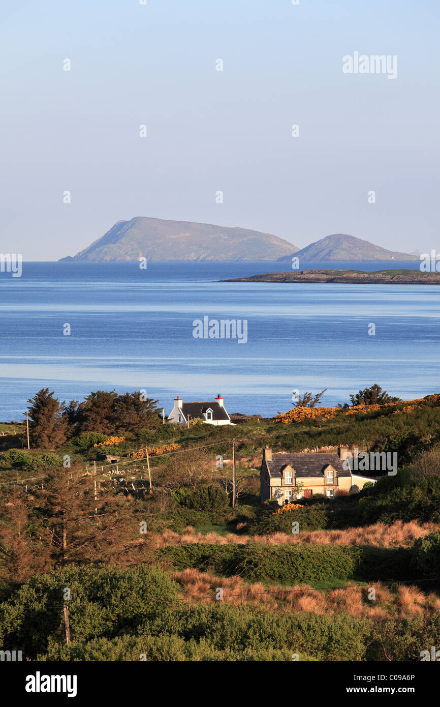 Coastline near Eyeries, Beara Peninsula, County Cork, Ireland, British Isles, Europe Stock Photo
