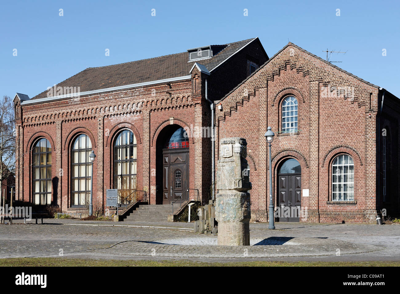 Former factory building of Erckens Cotton Mill, now the City Archives, Grevenbroich, Niederrhein, North Rhine-Westphalia Stock Photo