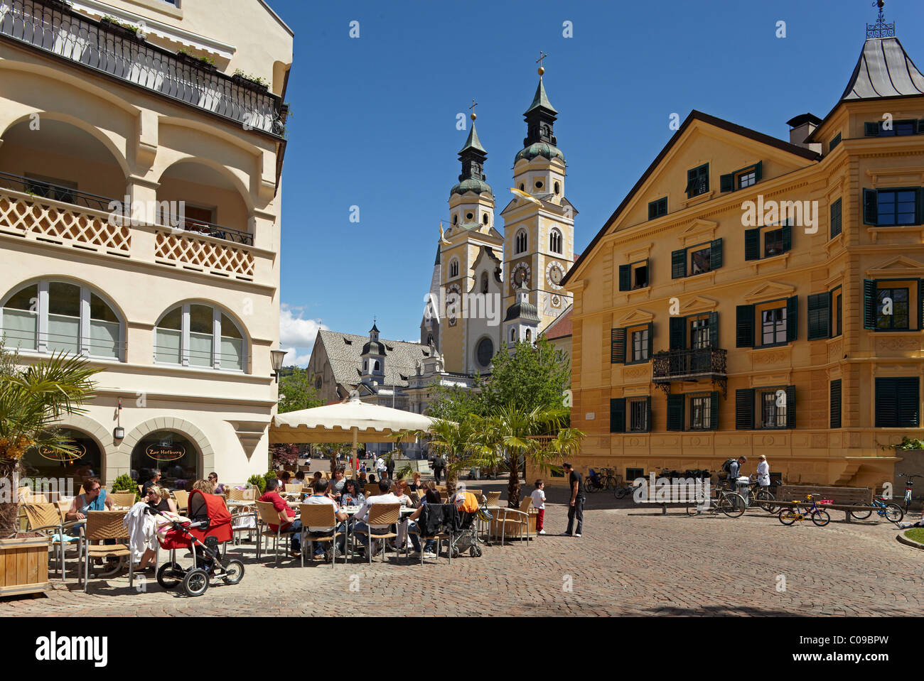 Dom Mariae Aufnahme in den Himmel und St. Kassian zu Brixen cathedral, old town, Brixen, South Tyrol, Italy, Europe Stock Photo