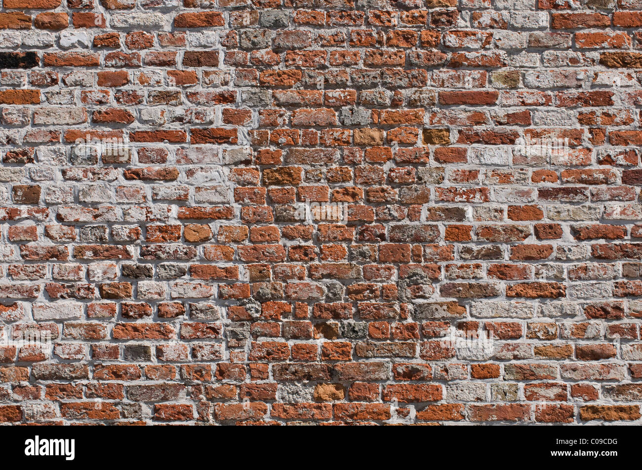 Old brick wall with limewash remnants, background Stock Photo Alamy
