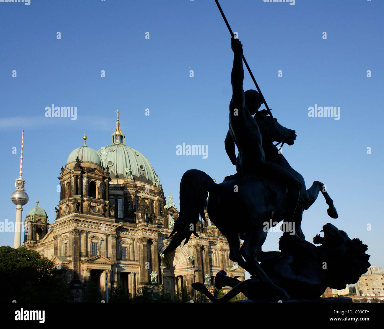 Berliner Dom cathedral at the Lustgarten park, Mitte district, Berlin, Germany, Europe Stock Photo