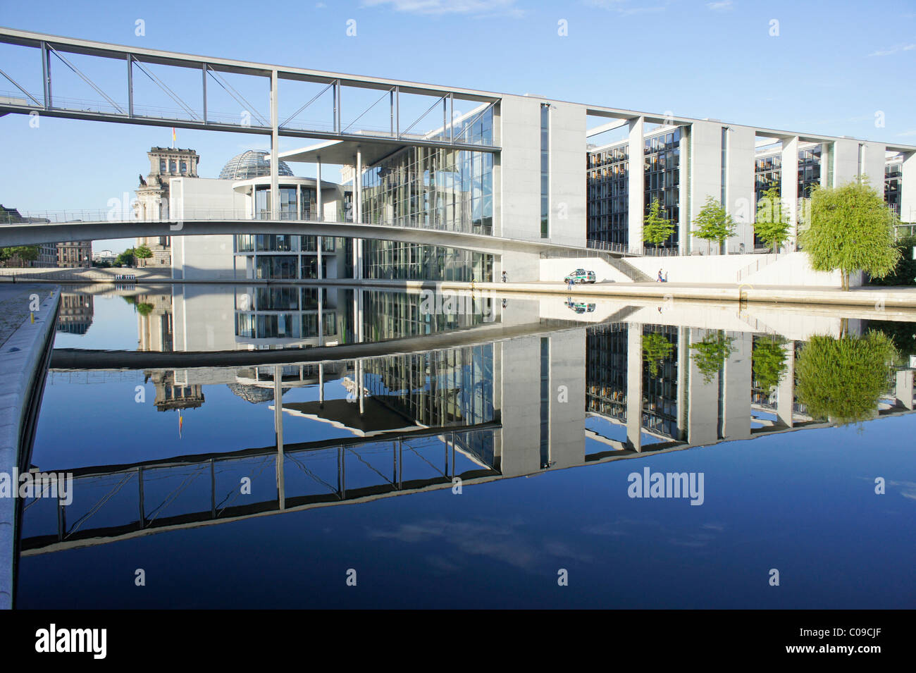 Paul-Loebe-Haus government building on the Spree river, Regierungsviertel government district, Berlin, Germany, Europe Stock Photo