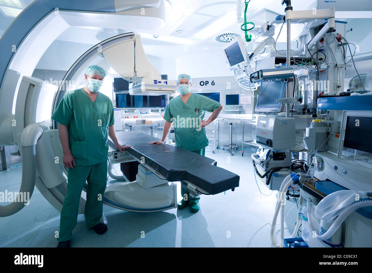 Hybrid operating room, Deutsches Herzzentrum Berlin or German cardiac center, Berlin, Germany, Europe Stock Photo