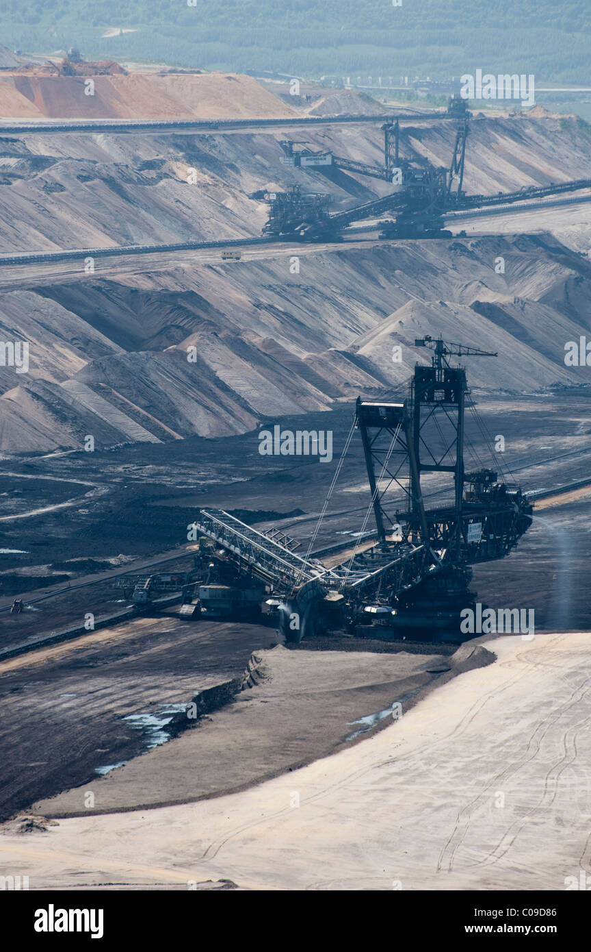 Bucket wheel excavator and stacker in an openpit mine, Garzweiler