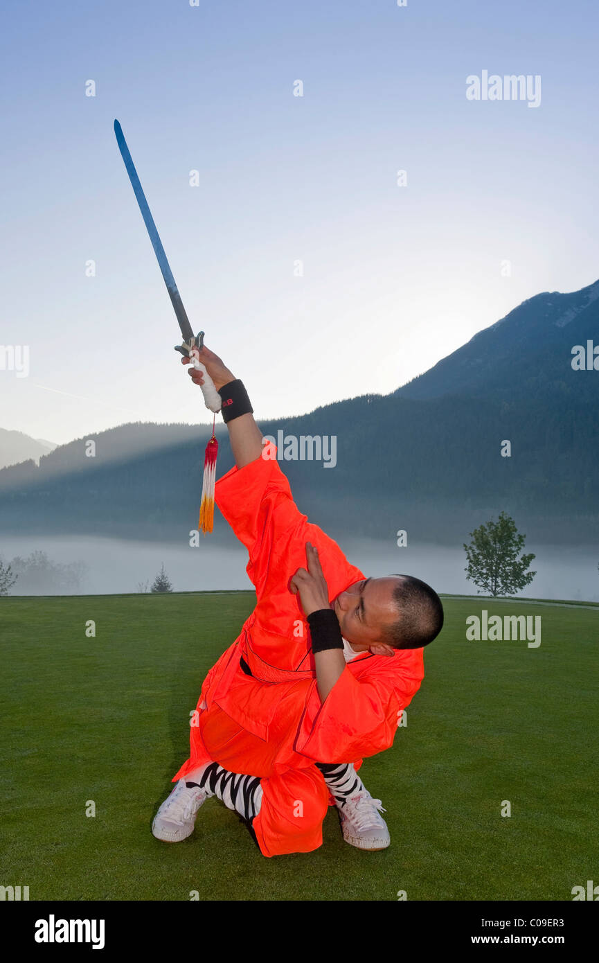 Shaolin monk Stock Photo
