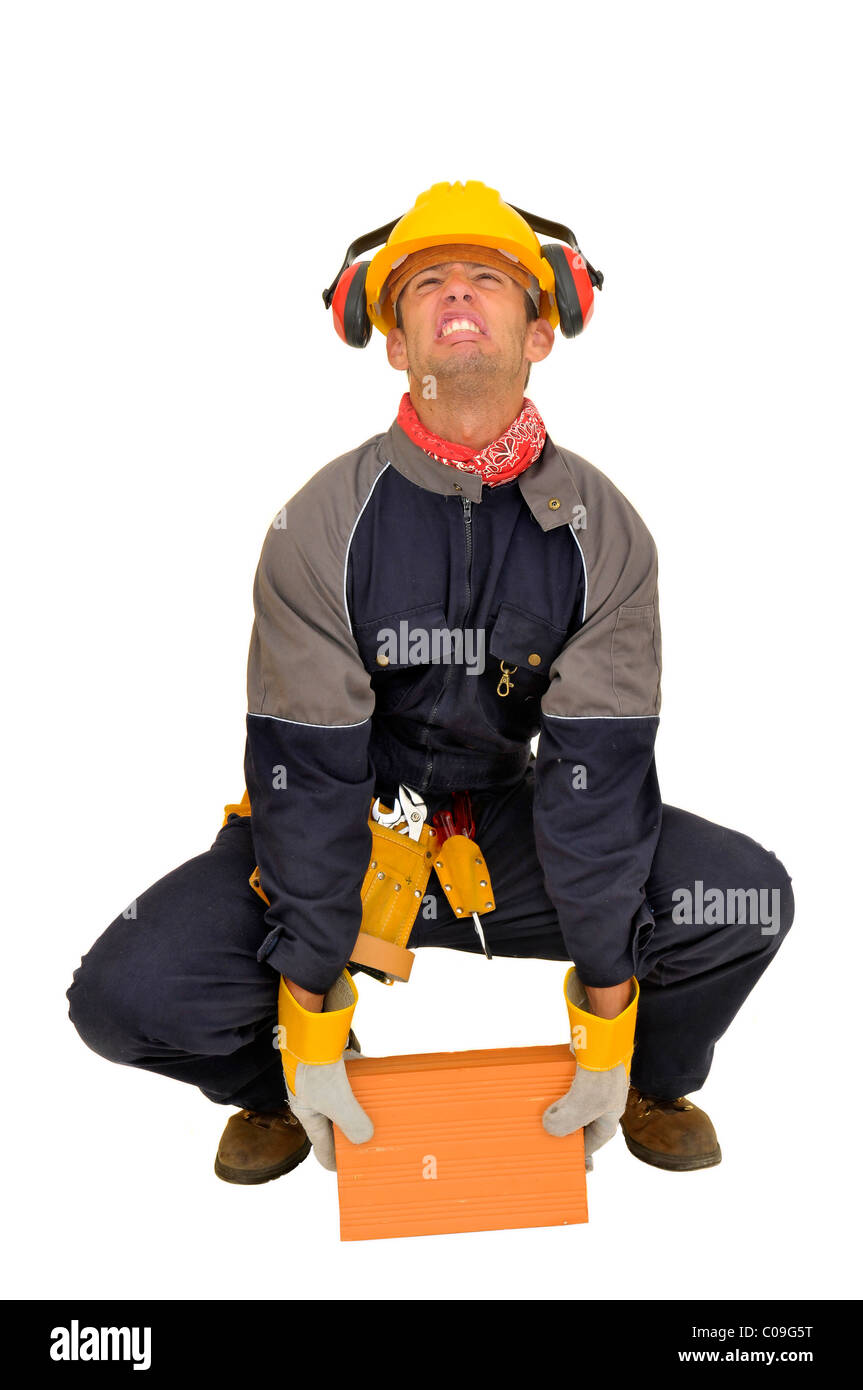 Heavy industry worker in Cut Out Stock Images Pictures Alamy