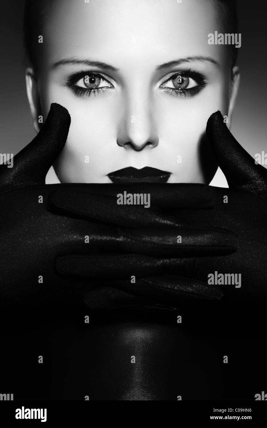 Beautiful hand young woman Black and White Stock Photos & Images - Alamy
