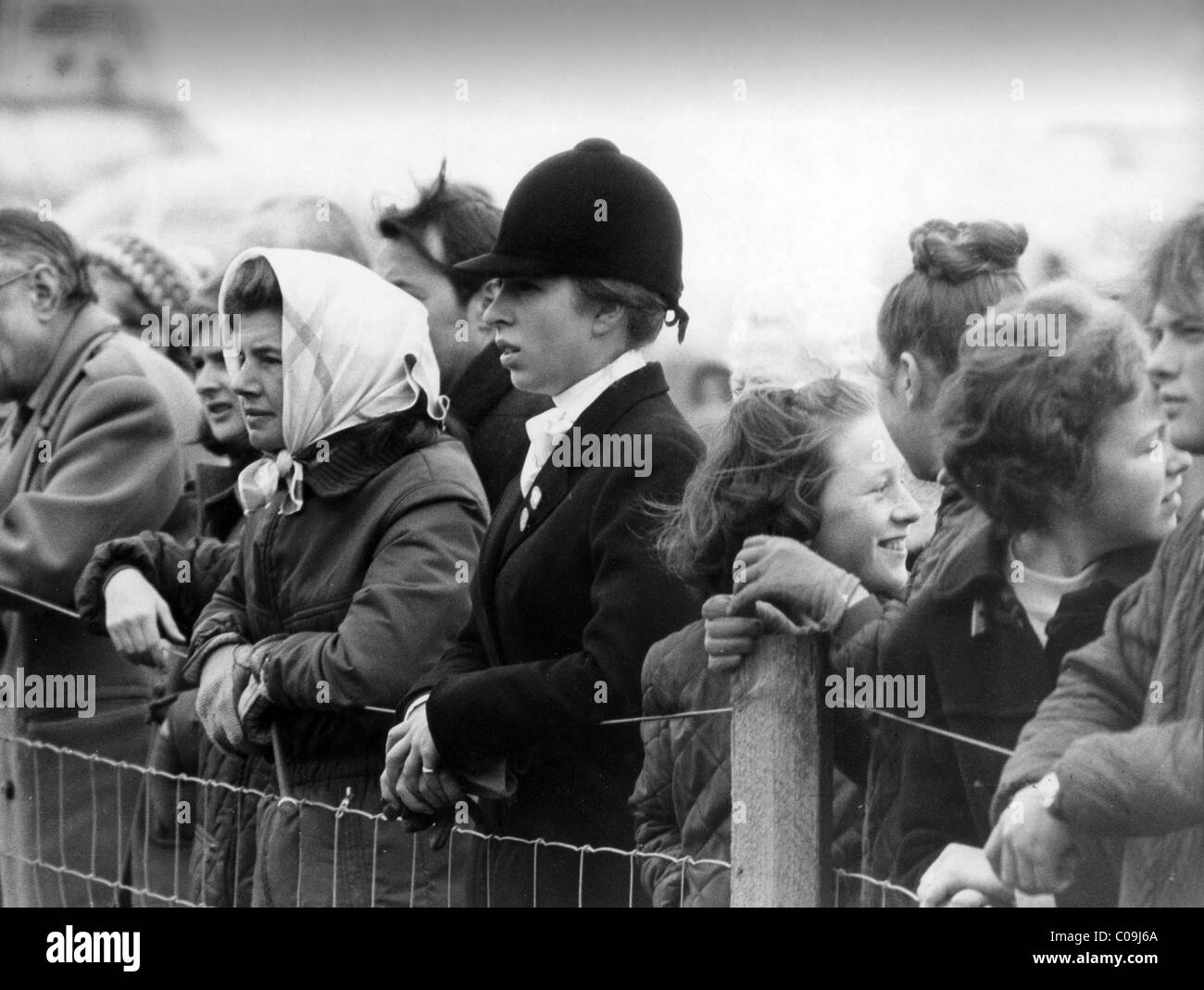 Princess Anne now Princess Royal at Weston Park horse riding event 1970 Picture by DAVE BAGNALL Stock Photo