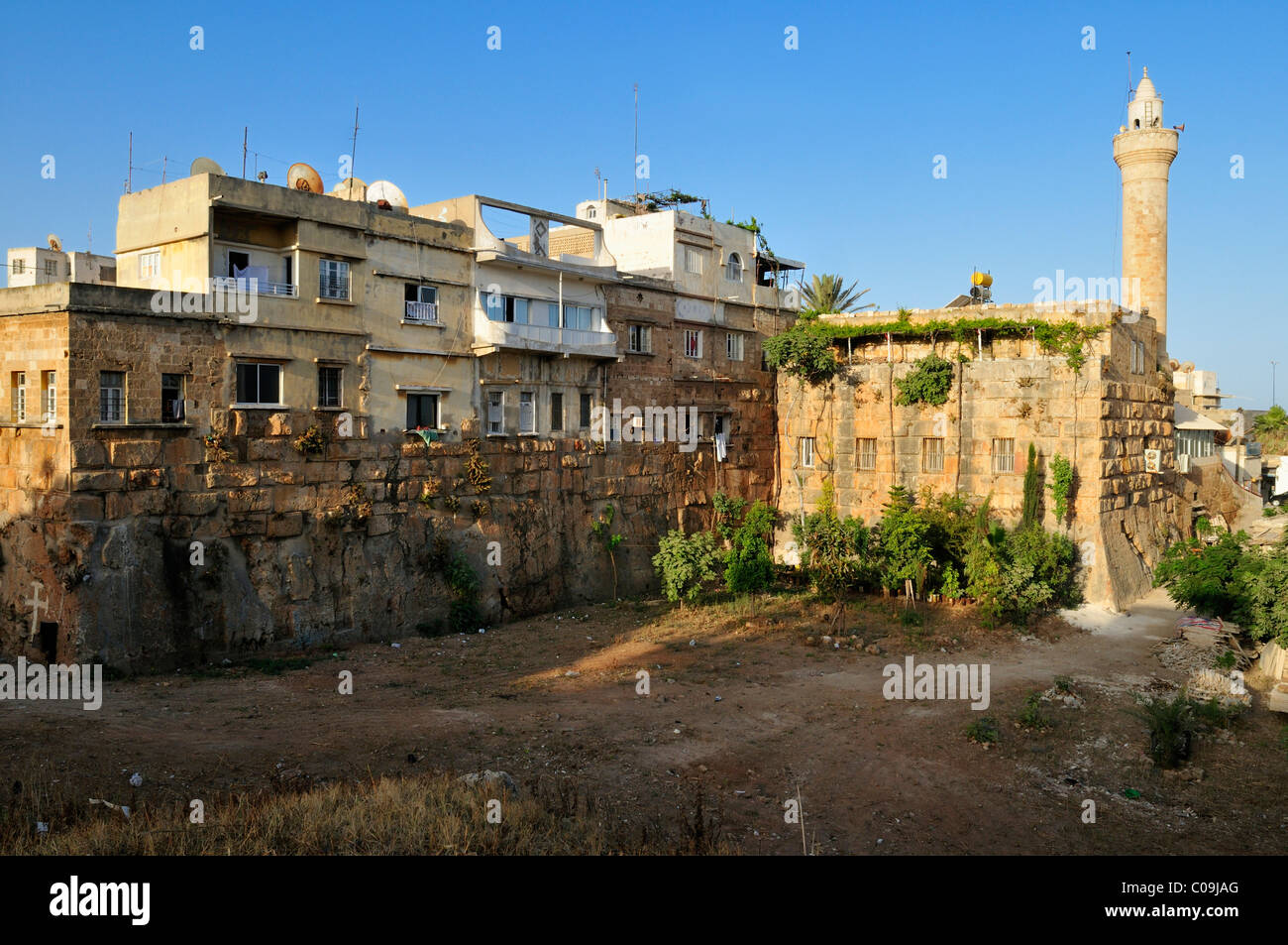 Historic town of the Crusader City of Tartus, Tartous, built on the antique citadel, Syria, Middle East, West Asia Stock Photo