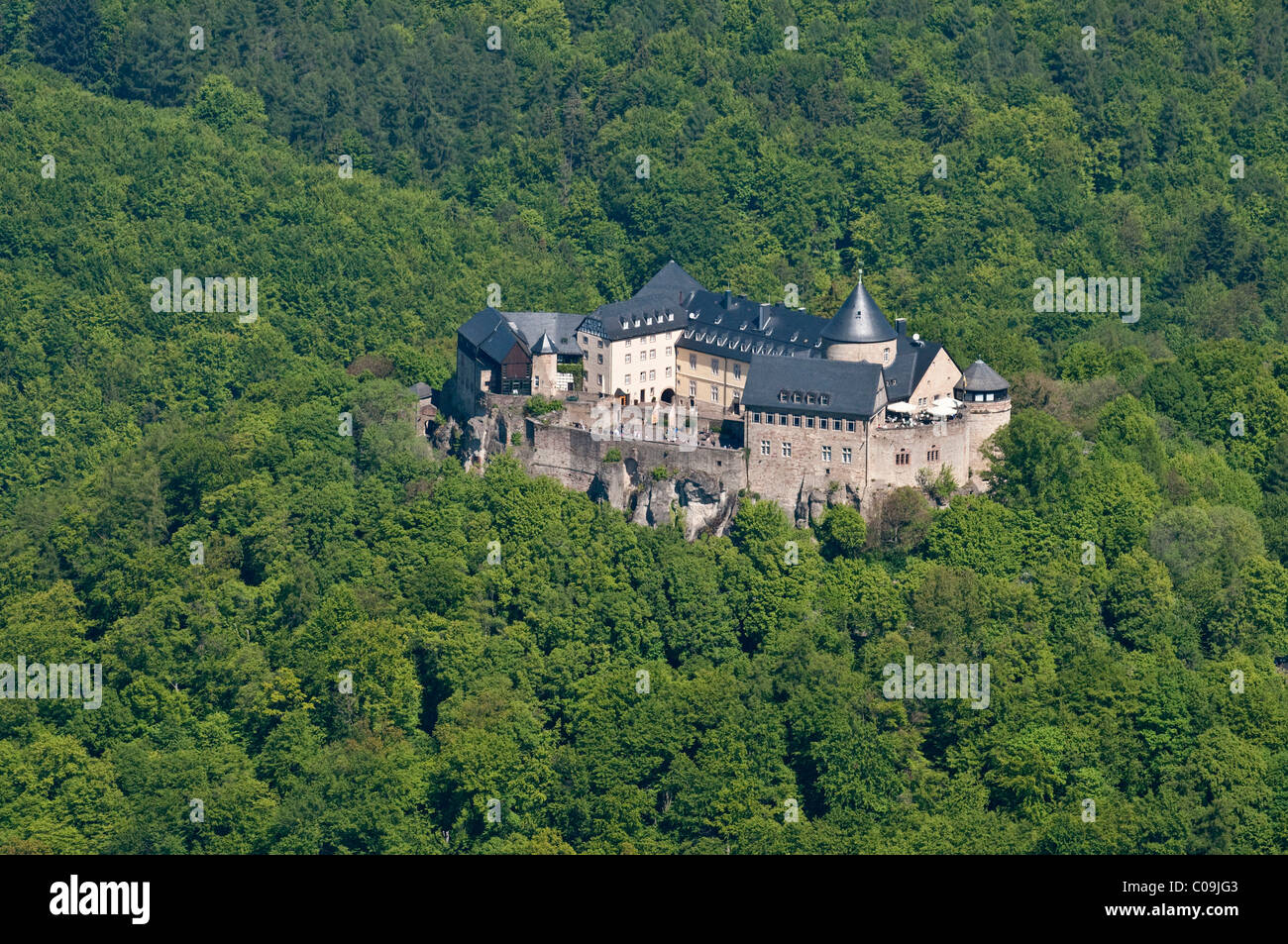 Schloss Waldeck Castle, Edersee lake, Kellerwald National Park, North