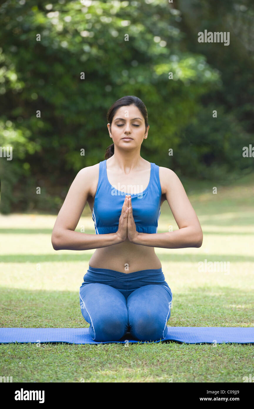 Vajrasana / the thunderbolt / the diamond pose / the sitting asana in Yoga