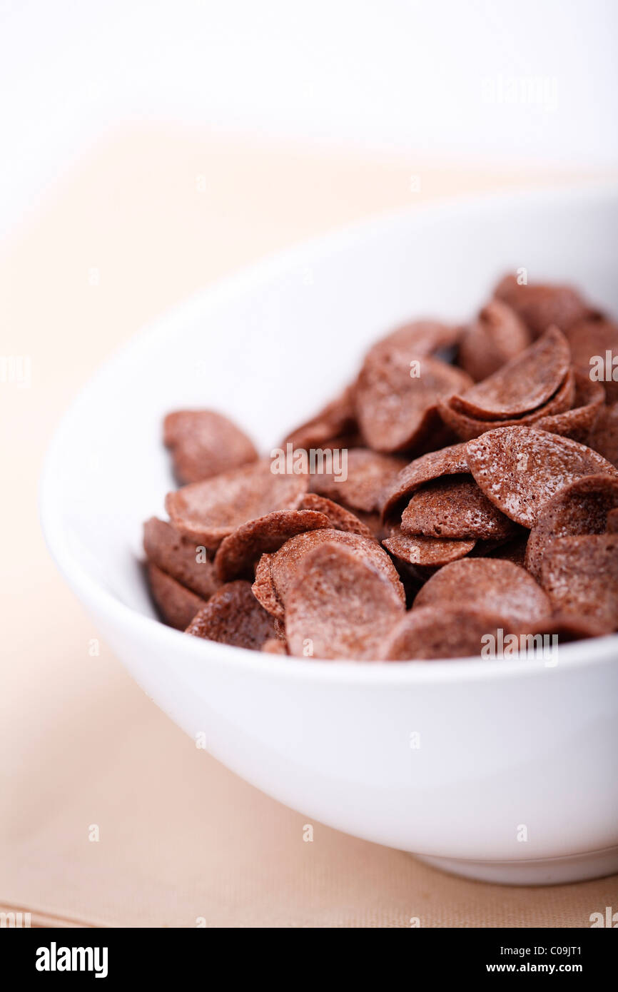 Chocolate cereal Stock Photo