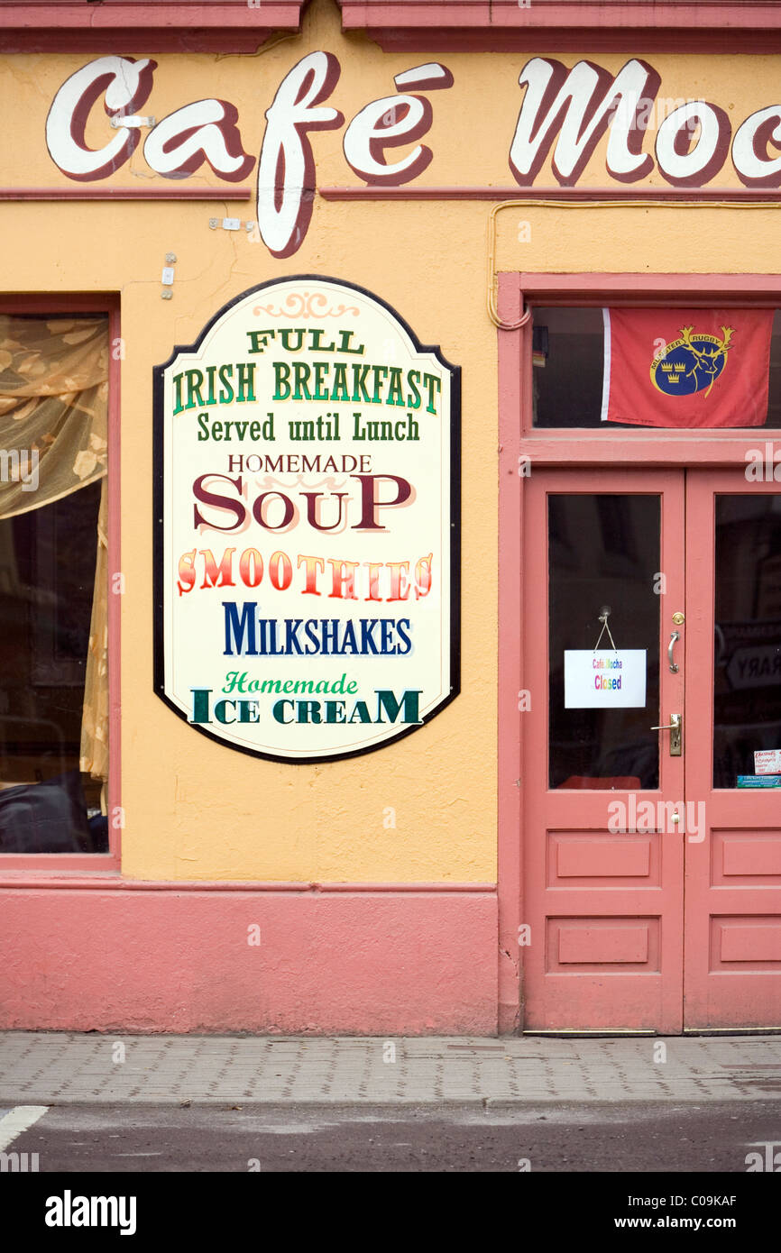 Cafe entrance, Kenmare, Ireland Stock Photo Alamy