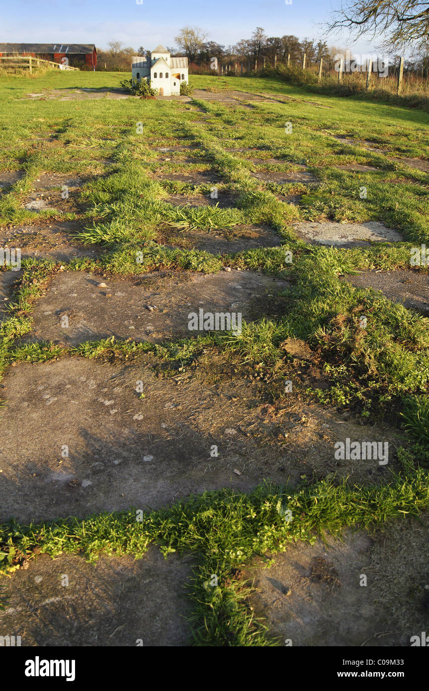 the ruins of bordesley abbey redditch worcestershire midlands uk Stock