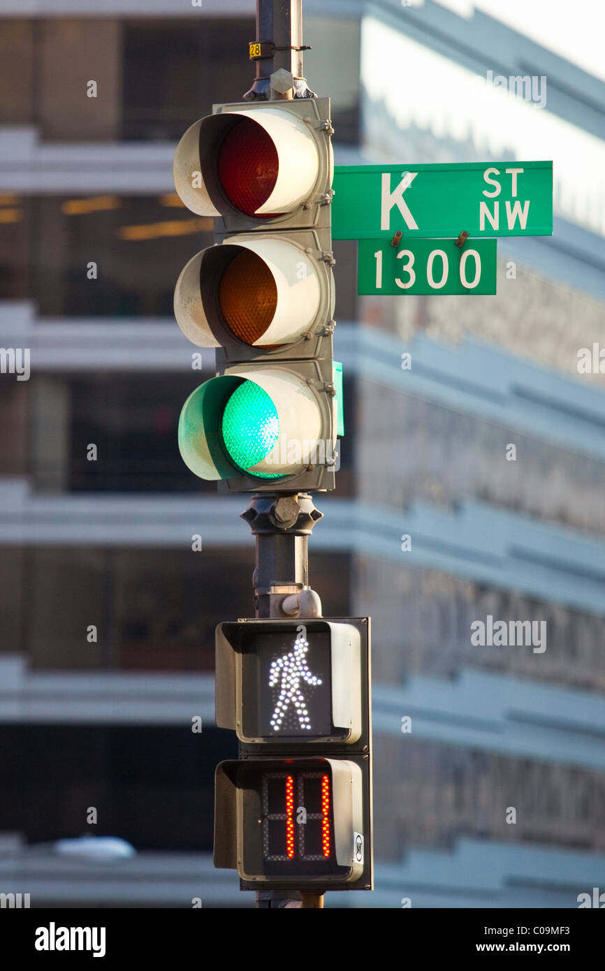 K Street, Washington DC Stock Photo