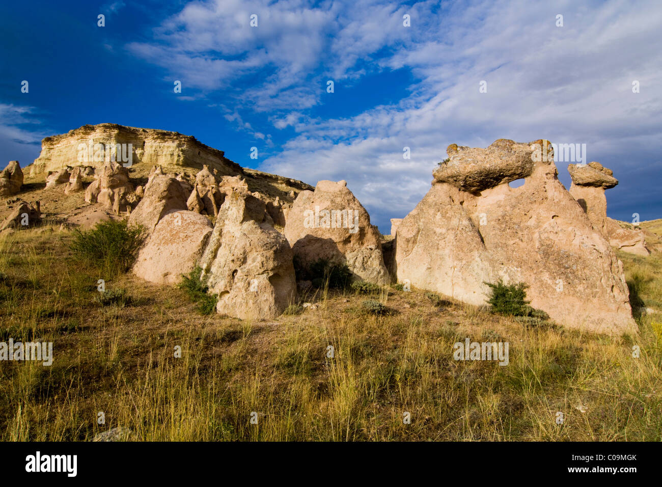 Tufa landscape, Cappadocia, central Anatolia, Turkey, Asia Stock Photo