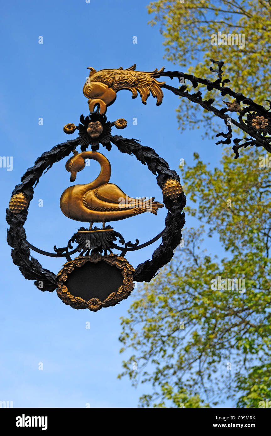 Restaurant sign Museumskeller, Hauptstrasse 97, Heidelberg, Baden-Wuerttemberg, Germany, Europe Stock Photo