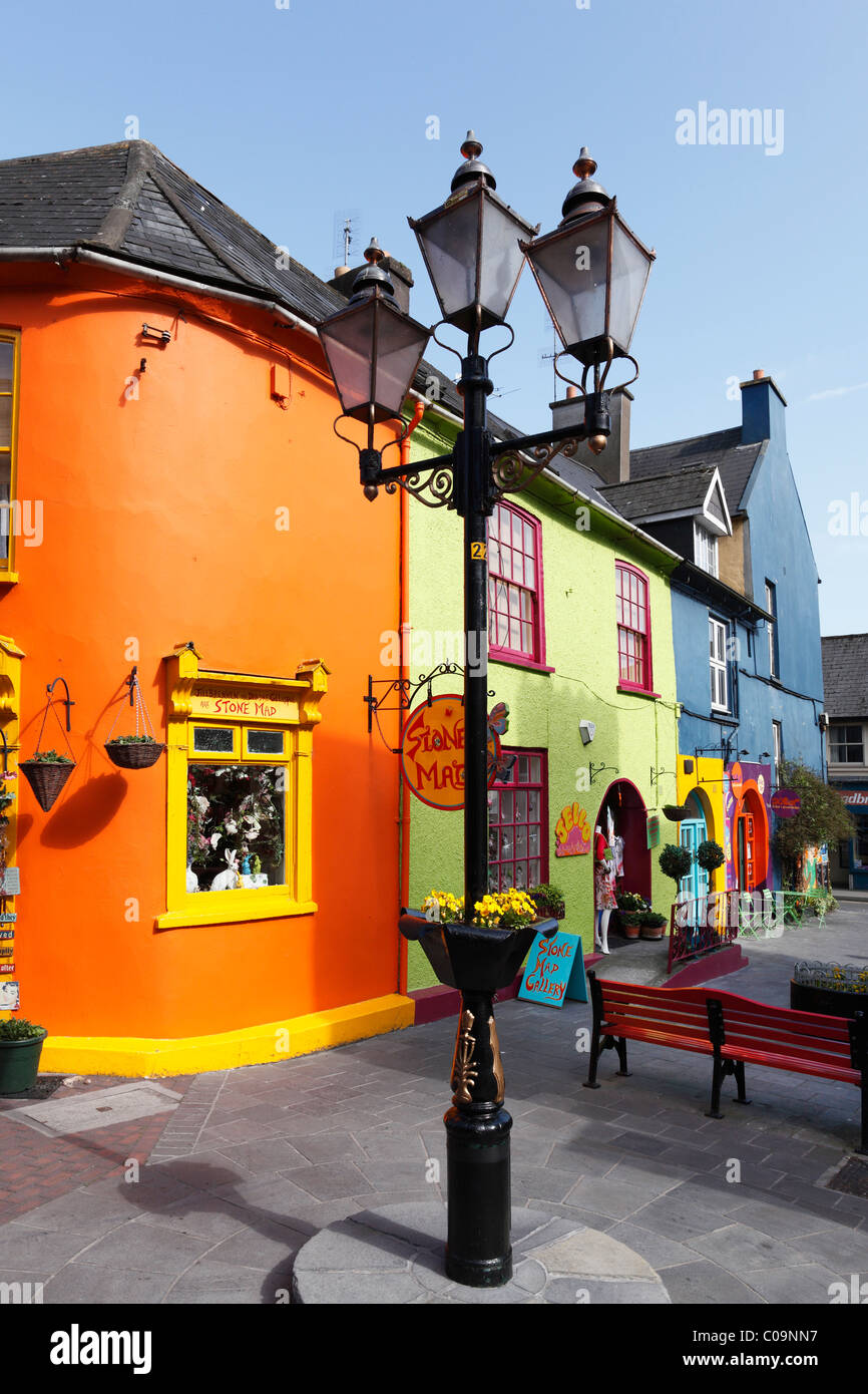 Colorful houses in the center of Kinsale, County Cork, Republic of
