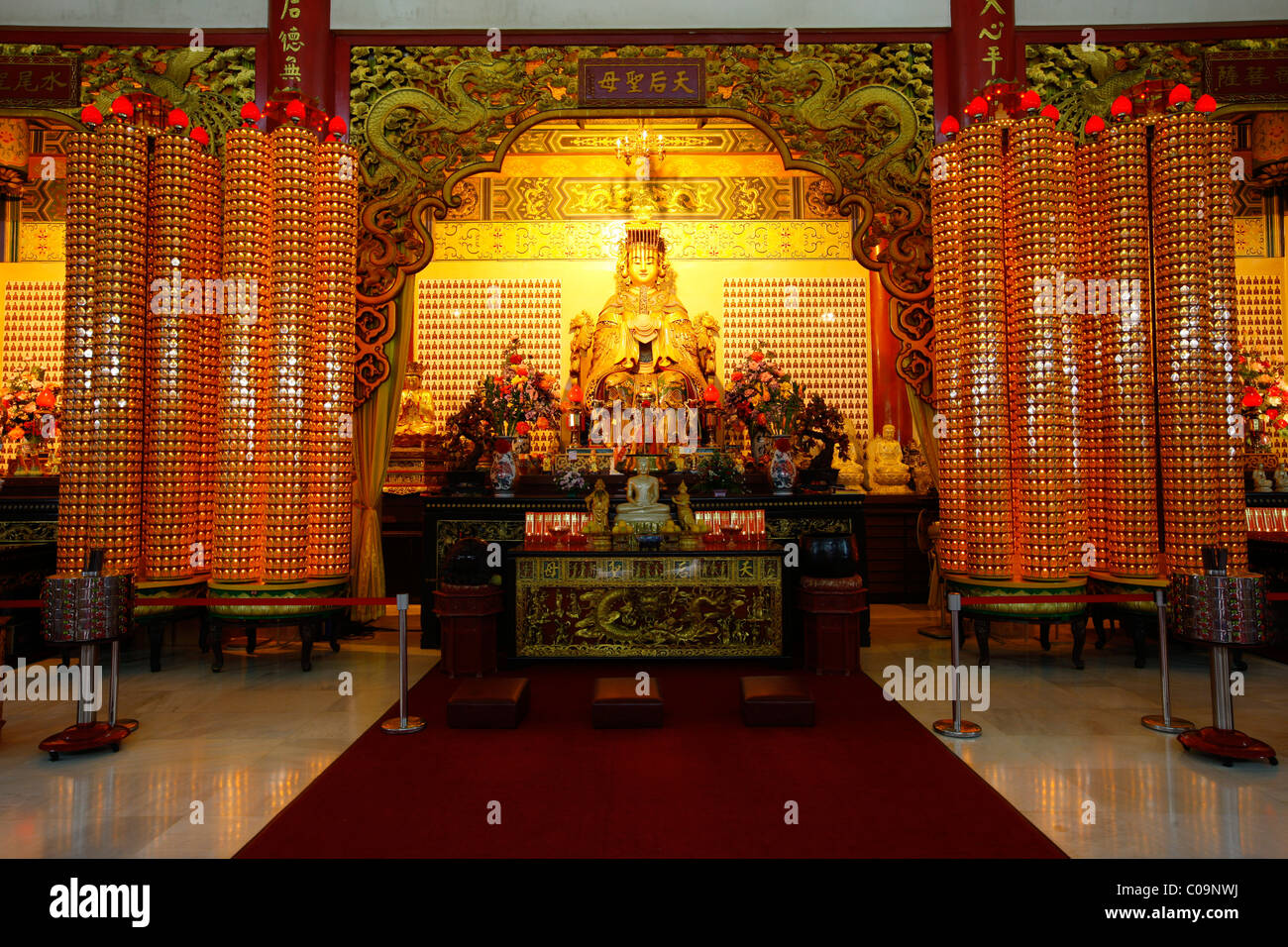 Intercessions shrines to the Mother-Ancestor, Thean Hou Chinese Temple, Kuala Lumpur, Malaysia, Asia Stock Photo