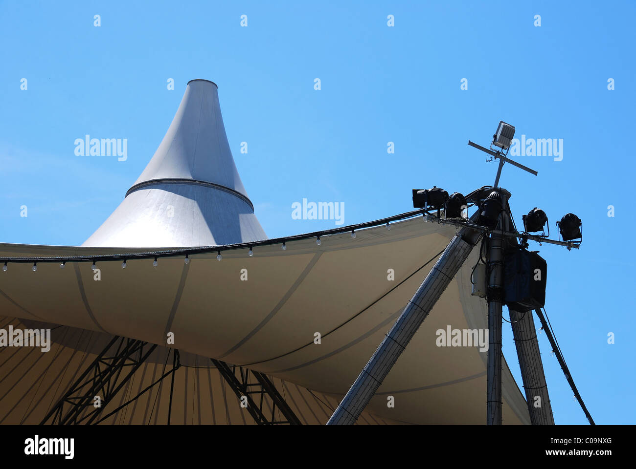Stage for outdoor performance Stock Photo - Alamy