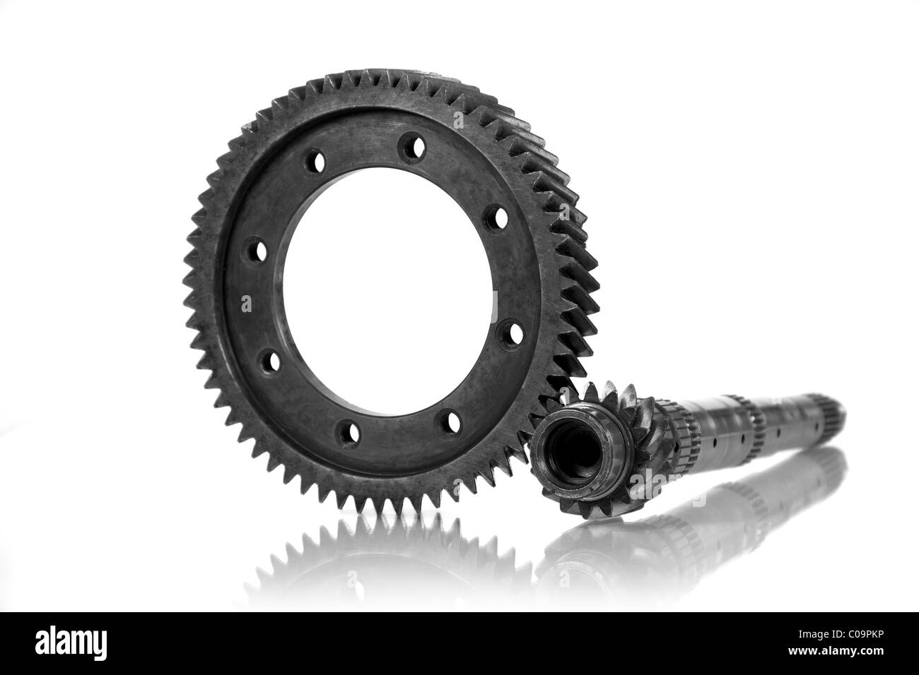 Image transmission gear, isolated on a white background Stock Photo